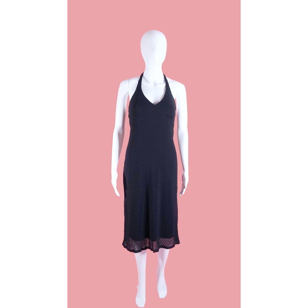1990s-Y2K Vintage BETSEY JOHNSON NY. Swiss Halter Dress. S-M. AS IS. DAMAGED